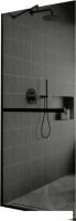 Душевая стенка MaybahGlass 195x79 MGD-729-6у (графитовое стекло/черный)