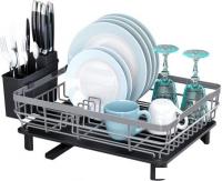 Сушилка для посуды Happy Home HH-047 (серый/черный)