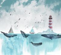 Фотообои Vimala Киты 270x300