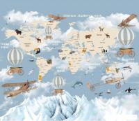 Фотообои Citydecor Детская Карта мира 81 300x260