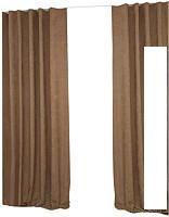 Комплект штор Delfa СШД-050 Flowers Shinil/451 (160x250, темный песок)