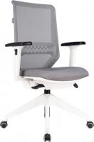 Офисное кресло Бюрократ MC-W611NL (серый TW-04/ткань 38-417/пластик белый)
