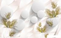 Фотообои Vimala 3D Шары с цветами 270x400