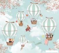 Фотообои Vimala Зверята на шарах 270x300