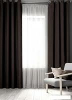 Комплект штор Loon Латте на люверсах GO.LUV.LAT-2 (коричневый)