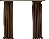 Комплект штор Delfa СШД-050 Naturel Blackout (160x270, шоколадный, А85822)