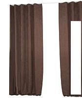 Комплект штор Delfa СШД-050 Flowers Shinil/106 (160x270, шоколад)