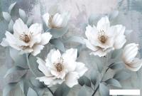 Фотообои Vimala 3D Белые цветы 270x400
