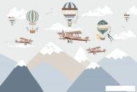 Фотообои Vimala Горы и самолеты 270x400