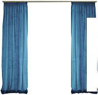 Комплект гардин Delfa СТШ/Д-050 Voile/8816 (200x270, синий)