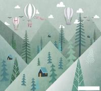 Фотообои Vimala Зеленые горы 270x300