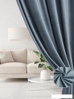 Комплект штор Soft Lines Бархат 9137-А27 (200x270, голубой)