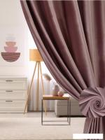 Комплект штор Soft Lines Бархат 9102G-A25 (250x250, пыльная роза)