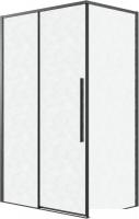 Душевой уголок Grossman Galaxy 130x90x195 120.K33.01.1390.21.02 (черный матовый/шиншилла стекло)