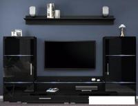 Горка Bravo Мебель Домино (черный/черный глянец)