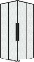Душевой уголок Grossman Galaxy 100x100x195 300.K33.01.1010.21.02 (черный матовый/шиншилла стекло)