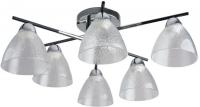 Люстра средней высоты Mirastyle BL-7766/6 CR+BK