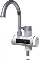 Проточный электрический водонагреватель-кран Unipump BEF-001 с дисплеем и жестким изливом