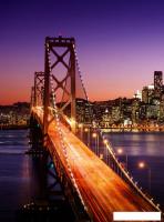 Фотообои ФабрикаФресок Бруклинский Мост. Ночной Нью-Йорк 1112270 (200x270)