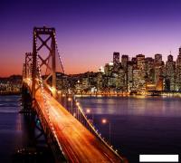 Фотообои ФабрикаФресок Бруклинский Мост. Ночной Нью-Йорк 1113270 (300x270)