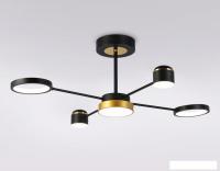 Люстра средней высоты Ambrella FL51632/4+1 BK/GD