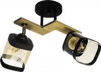 Люстра средней высоты Aitin Pro НПБ 02-2x60-101 N5292/2 (черный/дерево)