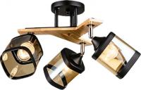 Люстра средней высоты Aitin Pro НПБ 02-3x60-101 N5292/3 (черный/дерево)