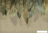 Фотообои Vimala Пальмовые листья золотые 270x400