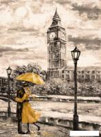Фотообои ФабрикаФресок Живопись. Акварельный Лондон. Бигбен 1182270 (200x270)