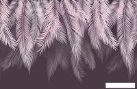 Фотообои Citydecor Пальмовые листья 400х260 пудровый-пурпурный