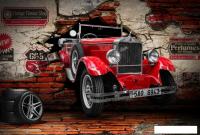 Фотообои ФабрикаФресок Винтажный Автомобиль. Для Гаража 1064270 (400x270)