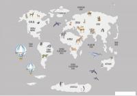 Фотообои Citydecor Детская Карта мира 385 200x140