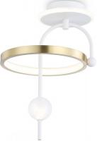 Люстра средней высоты Ambrella Comfort FL66422 WH/GD (белый/золото)