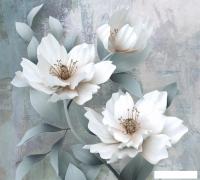 Фотообои Vimala 3D Белые цветы 270x300