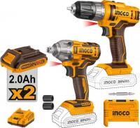 Ingco COSLI230702 (шуруповерт, гайковерт, 2 АКБ, кейс)