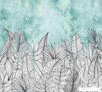 Фотообои Vimala Векторные цветы на стене 270x300