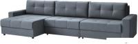 Угловой диван Mio Tesoro Манчестер 292 1.5ек-1.5ек-1.5пф (968 серый)