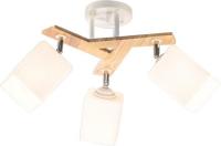 Люстра средней высоты Aitin Pro НПБ 02-3x60-101 N5291/3 (белый/дерево)