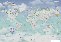 Фотообои Citydecor Детская Карта мира 357 200x140