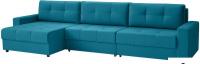 Угловой диван Mio Tesoro Манчестер 292 1.5ек-1.5ек-1.5пф (1102 аквамарин)