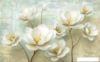 Фотообои Vimala 3D Цветы на штукатурку 270x400