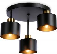 Люстра средней высоты Ambrella Traditional TR8121/3 BK/BS (черный/латунь)