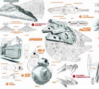 Фотообои ФабрикаФресок Звездные войны Star Wars Корабли 963270 (300x270)