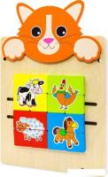 Бизиборд Alatoys Настенная бизидоска Котик ББ602