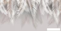 Фотообои Citydecor Пальмовые листья 546x265 светло-серый