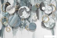 Фотообои Vimala 3D Круги из камня 270x400