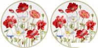 Набор тарелок Elan Gallery Маки 420315 (2пр)