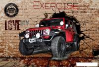 Фотообои ФабрикаФресок Джип. Jeep. Внедорожник из Стены. Для Гаража 1074270 (400x270)