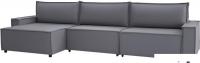Угловой диван Mio Tesoro Дюссельдорф 293 1.5ек-1.5ек-1.5пф (1173 Savanna Plus Grafit)