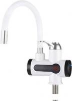 Проточный электрический водонагреватель-кран Unipump BEF-008AF с дисплеем и гибким изливом (силикон)